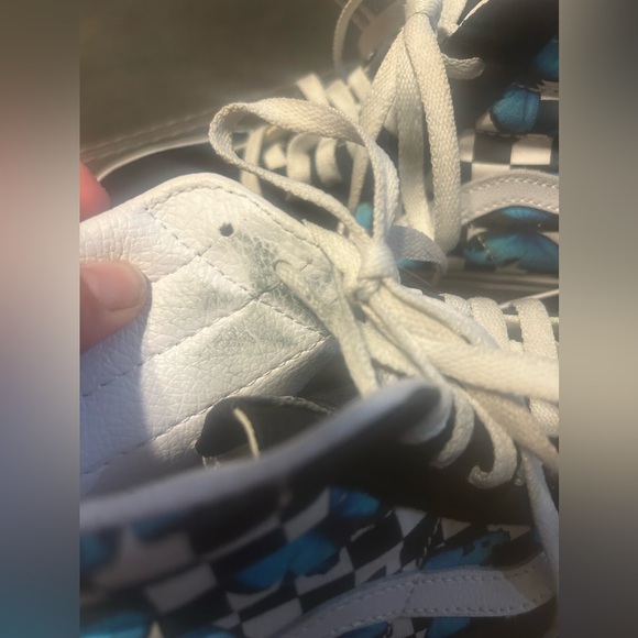 Vans Butterfly Checkerboard Sk8-Hi Womens Shoes size womens 8 - Picture 6 of 10